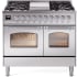 Ilve Nostalgie Collection UPD40FNMPSSC - 40 Inch Freestanding Dual Fuel Range in Front View