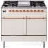 Ilve Nostalgie II Collection UPD40FQNMPAWP - 40 Inch Freestanding Dual Fuel Range in Front View
