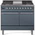 Ilve Nostalgie II Collection UPD40FQNMPBGC - 40 Inch Freestanding Dual Fuel Range in Front View