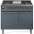Ilve Nostalgie II Collection UPD40FQNMPBGG - 40 Inch Freestanding Dual Fuel Range in Front View
