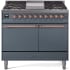 Ilve Nostalgie II Collection UPD40FQNMPBGP - 40 Inch Freestanding Dual Fuel Range in Front View
