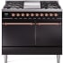 Ilve Nostalgie II Collection UPD40FQNMPBKP - 40 Inch Freestanding Dual Fuel Range in Front View