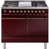 Ilve Nostalgie II Collection UPD40FQNMPBUBLP - 40 Inch Freestanding Dual Fuel Range in Front View