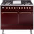 Ilve Nostalgie II Collection UPD40FQNMPBUP - 40 Inch Freestanding Dual Fuel Range in Front View