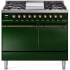 Ilve Nostalgie II Collection UPD40FQNMPEGBLP - 40 Inch Freestanding Dual Fuel Range in Front View