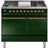 Ilve Nostalgie II Collection UPD40FQNMPEGGLP - 40 Inch Freestanding Dual Fuel Range in Front View