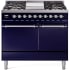 Ilve Nostalgie II Collection UPD40FQNMPMBCLP - 40 Inch Freestanding Dual Fuel Range in Front View
