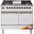 Ilve Nostalgie II Collection UPD40FQNMPRAB - 40 Inch Freestanding Dual Fuel Range in Front View