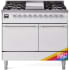 Ilve Nostalgie II Collection UPD40FQNMPRACLP - 40 Inch Freestanding Dual Fuel Range in Front View
