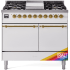 Ilve Nostalgie II Collection UPD40FQNMPRAG - 40 Inch Freestanding Dual Fuel Range in Front View