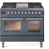 Ilve Professional Plus II UPD40FWMPBG - 40 Inch Freestanding Dual Fuel Range