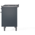 Ilve Professional Plus II UPD40FQMPBG - 40 Inch Freestanding Dual Fuel Range with 6 Sealed Burners