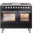 Ilve Professional Plus II UPD40FWMPBKLP - 40 Inch Freestanding Dual Fuel Range