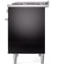 Ilve Professional Plus II UPD40FQMPBKLP - 40 Inch Freestanding Dual Fuel Range with 6 Sealed Burners