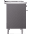 Ilve Professional Plus II UPD40FQMPMG - 40 Inch Freestanding Dual Fuel Range with 6 Sealed Burners