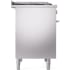 Ilve Professional Plus II UPD40FQMPSS - 40 Inch Freestanding Dual Fuel Range with 6 Sealed Burners
