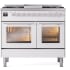 Ilve Professional Plus II UPD40FWMPWH - 40 Inch Freestanding Dual Fuel Range