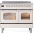 Ilve Nostalgie II Collection UPDI406NMPAWC - 40 Inch Freestanding Electric Induction Range in Front View