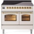 Ilve Nostalgie II Collection UPDI406NMPAWG - 40 Inch Freestanding Electric Induction Range in Front View