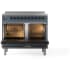 Ilve Nostalgie II Collection UPDI406NMPBGB - 40 Inch Freestanding Electric Induction Range in Cooktop View