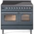 Ilve Nostalgie II Collection UPDI406NMPBGC - 40 Inch Freestanding Induction Range in Front View