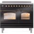 Ilve Nostalgie II Collection UPDI406NMPBKB - 40 Inch Freestanding Electric Induction Range in Front View