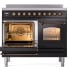 Ilve Nostalgie II Collection UPDI406NMPBKB - 40 Inch Freestanding Electric Induction Range in Opened View