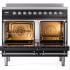Ilve Nostalgie II Collection UPDI406NMPBKC - 40 Inch Freestanding Electric Induction Range in Opened View