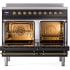 Ilve Nostalgie II Collection UPDI406NMPBKG - 40 Inch Freestanding Electric Induction Range in Opened View