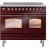 Ilve Nostalgie II Collection UPDI406NMPBUB - 40 Inch Freestanding Electric Induction Range in Front View