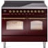 Ilve Nostalgie II Collection UPDI406NMPBUG - 40 Inch Freestanding Electric Induction Range in Front View
