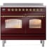 Ilve Nostalgie II Collection UPDI406NMPBUG - 40 Inch Freestanding Electric Induction Range in Front View