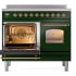 Ilve Nostalgie II Collection UPDI406NMPEGG - 40 Inch Freestanding Electric Induction Range in Opened View