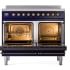 Ilve Nostalgie II Collection UPDI406NMPMBB - 40 Inch Freestanding Electric Induction Range in Opened View