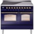 Ilve Nostalgie II Collection UPDI406NMPMBG - 40 Inch Freestanding Electric Induction Range in Front View
