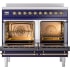 Ilve Nostalgie II Collection UPDI406NMPMBG - 40 Inch Freestanding Electric Induction Range in Opened View