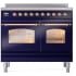 Ilve Nostalgie II Collection UPDI406NMPMBP - 40 Inch Freestanding Electric Induction Range in Front View