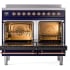 Ilve Nostalgie II Collection UPDI406NMPMBP - 40 Inch Freestanding Electric Induction Range in Opened View