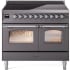 Ilve Majestic II Collection UPDI406NMPMGC - 40 Inch Freestanding Electric Induction Range in Front View