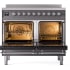 Ilve Majestic II Collection UPDI406NMPMGC - 40 Inch Freestanding Electric Induction Range in Opened View