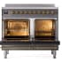 Ilve Nostalgie II Collection UPDI406NMPMGG - 40 Inch Freestanding Electric Induction Range in Opened View