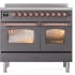 Ilve Nostalgie II Collection UPDI406NMPMGP - 40 Inch Freestanding Electric Induction Range in Front View