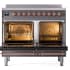 Ilve Nostalgie II Collection UPDI406NMPMGP - 40 Inch Freestanding Electric Induction Range in Opened View