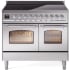 Ilve Nostalgie II Collection UPDI406NMPSSC - 40 Inch Freestanding Electric Induction Range in Front View