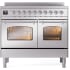 Ilve Nostalgie II Collection UPDI406NMPSSC - 40 Inch Freestanding Electric Induction Range in Front View