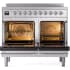 Ilve Nostalgie II Collection UPDI406NMPSSC - 40 Inch Freestanding Electric Induction Range in Opened View
