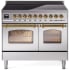 Ilve Nostalgie II Collection UPDI406NMPSSG - 40 Inch Freestanding Electric Induction Range in Front View