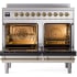 Ilve Nostalgie II Collection UPDI406NMPSSG - 40 Inch Freestanding Electric Induction Range in Opened View