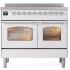Ilve Nostalgie II Collection UPDI406NMPWHC - 40 Inch Freestanding Electric Induction Range in Front View