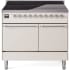 Ilve Nostalgie II Collection UPDI406QNMPAWC - 40 Inch Solid Door Freestanding Induction Range in Chrome Trim with 6 Elements